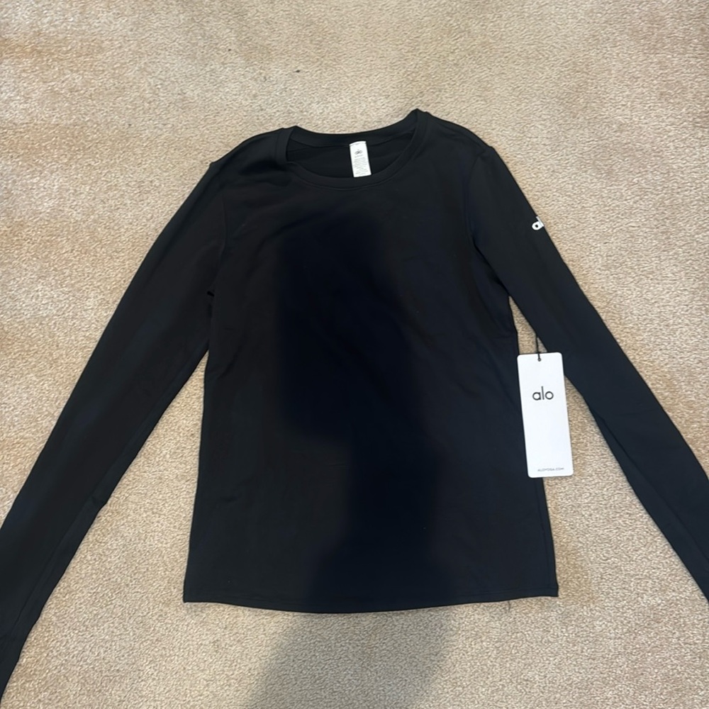 Alo Yoga Alosoft Finesse Long Sleeve Black